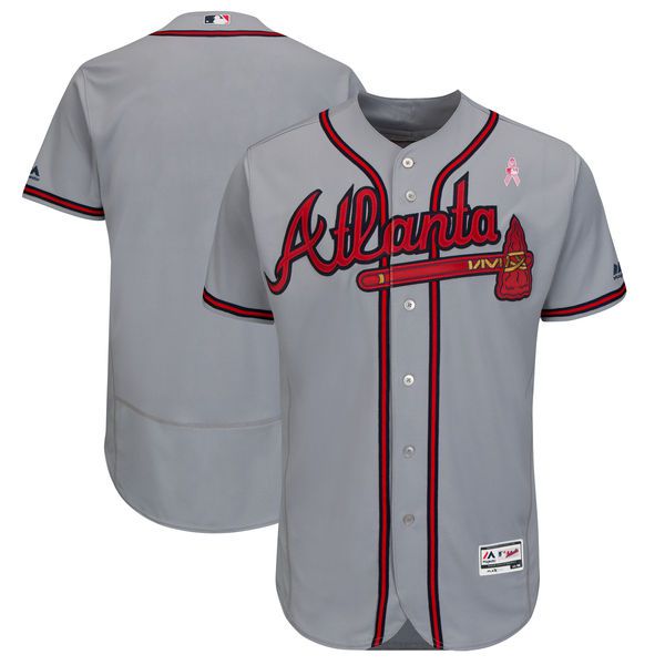 Men Atlanta Braves Blank Grey Mothers Edition MLB Jerseys->minnesota twins->MLB Jersey